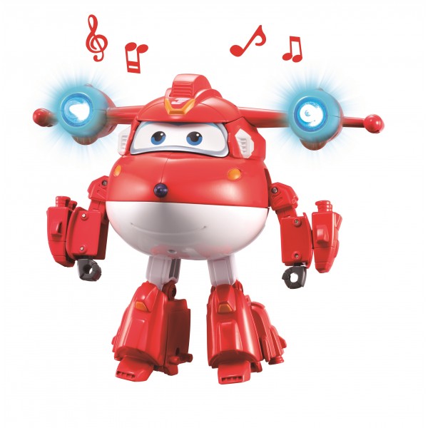 Фигурка-трансформер Super Wings Супер крылья Jett, Джетт, свет, звук EU740431