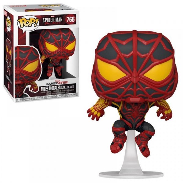 Коллекционная фигурка Funko POP! Bobble Marvel Games Miles Morales Miles S.T.R.I.K.E. Suit 50151