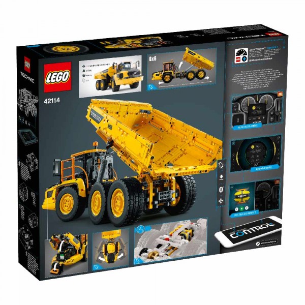 Конструктор LEGO Technik Самосвал Volvo 6х6 42114