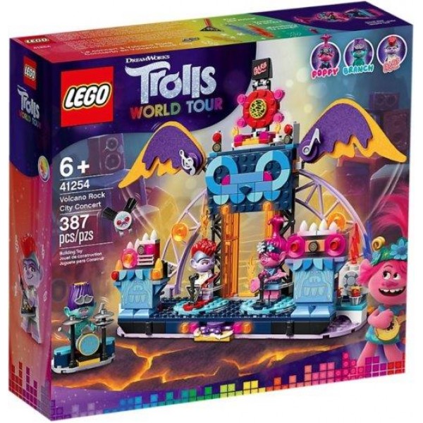 Конструктор LEGO Trolls Концерт в городе Рок-на-Вулкане 41254