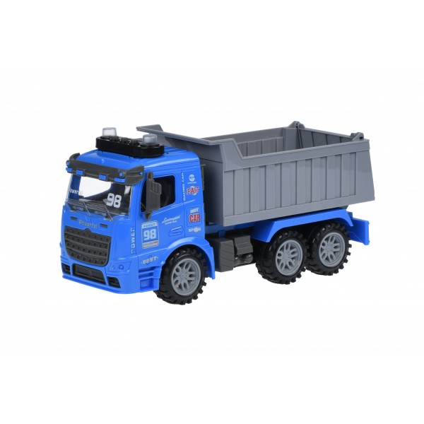 Машинка инерционная Same Toy Truck Самосвал синий со светом и звуком 98-614AUt-2