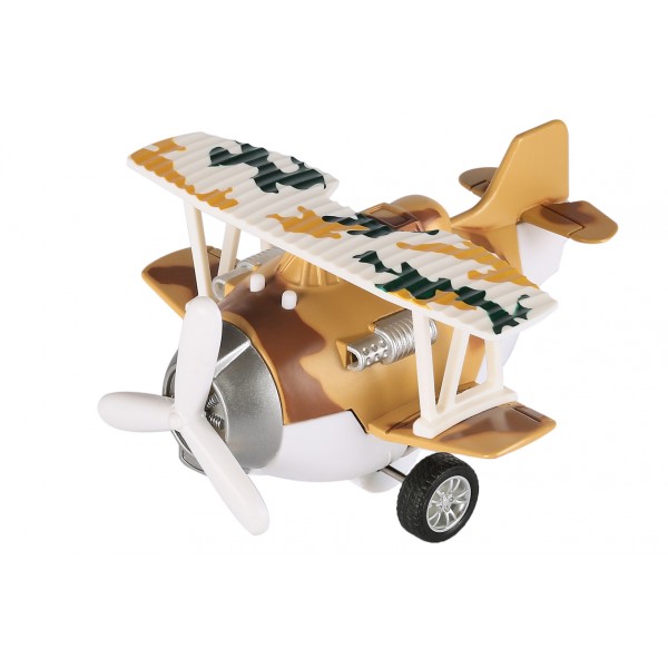 Самолет металический инерционный Same Toy Aircraft коричневый со светом и музыкой SY8015Ut-3