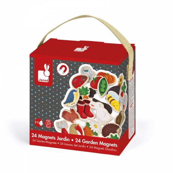Игровые фигурки на магнитах Janod Сад 24 эл. J08156