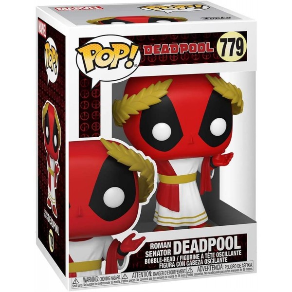 Коллекционная фигурка Funko POP! Bobble Marvel Deadpool 30th Roman Senator Deadpool 54657