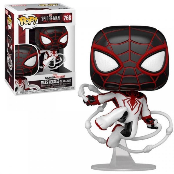 Коллекционная фигурка Funko POP! Bobble Marvel Games Miles Morales Miles T.R.A.C.K. Suit 50153