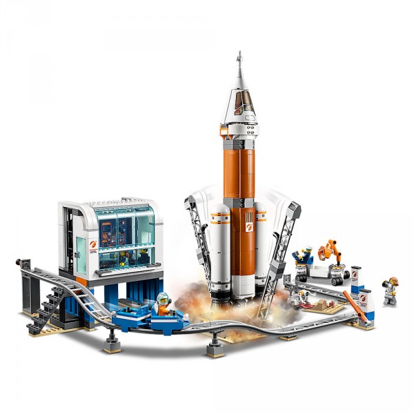 Конструктор LEGO City Ракета и пульт управления запуска в космос 60228