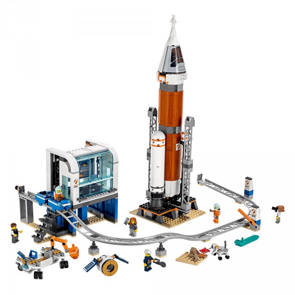 Конструктор LEGO City Ракета и пульт управления запуска в космос 60228
