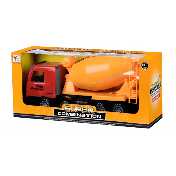 Машинка инерционная Same Toy Super Combination Бетономешалка Красная 98-85Ut-1