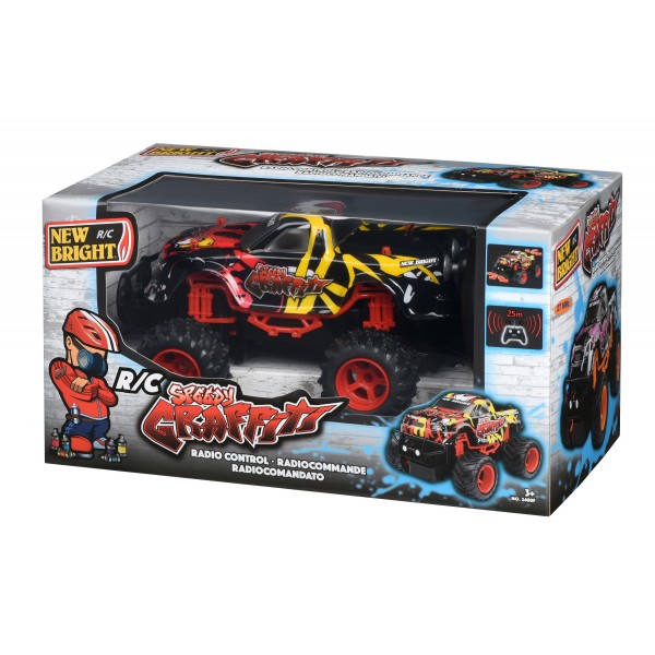 Машинка на р/к New Bright 1:24 Graffiti truck Yellow (2408F)