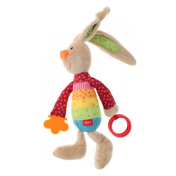 Мягкая игрушка sigikid Кролик с погремушкой 26 см 41419SK