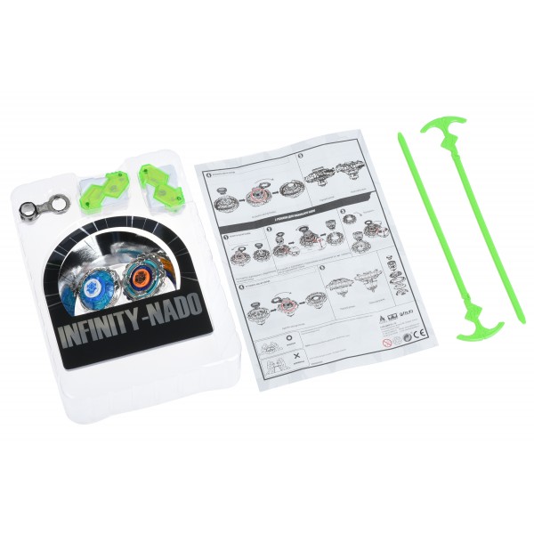 Волчок Auldey Infinity Nado Сплит Shadow Shark и Delver Mecha с устройством запуска YW624602