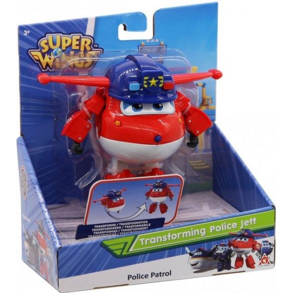 Фигурка-трансформер Super Wings Супер крылья Police Jett, Джетт полицейский EU730231