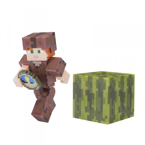 Игровая фигурка Minecraft Alex in Leather Armor серия 4 19975M