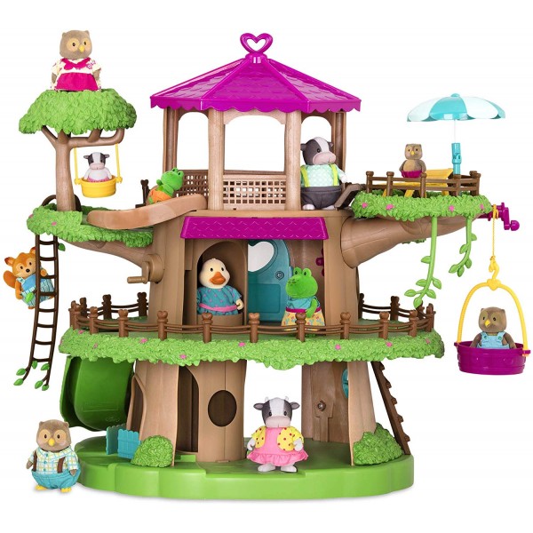 Игровой набор Lil Woodzeez Дом на дереве с лифтом 6444Z
