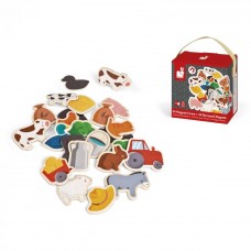 Игровые фигурки на магнитах Janod Ферма 24 эл. J08157