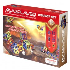 Конструктор Magplayer магнитный набор 66 эл. MPA-66
