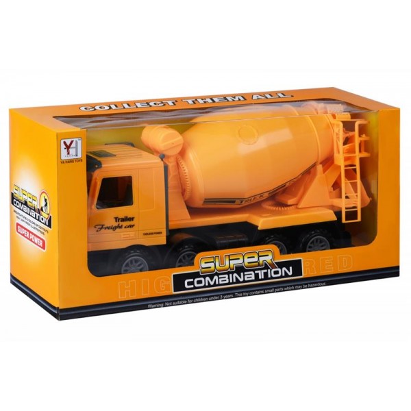 Машинка инерционная Same Toy Super Combination Бетономешалка Желтая 98-85Ut-2