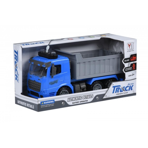 Машинка инерционная Same Toy Truck Самосвал синий со светом и звуком 98-611AUt-2