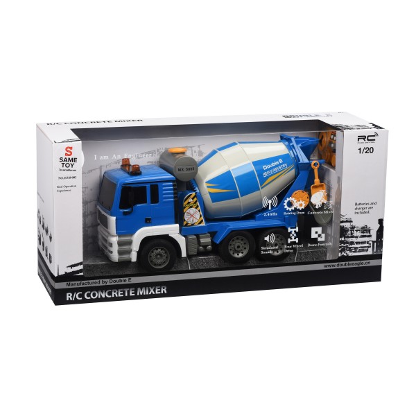 Машинка на радиоуправлении Same Toy Бетономешалка синяя E518-003