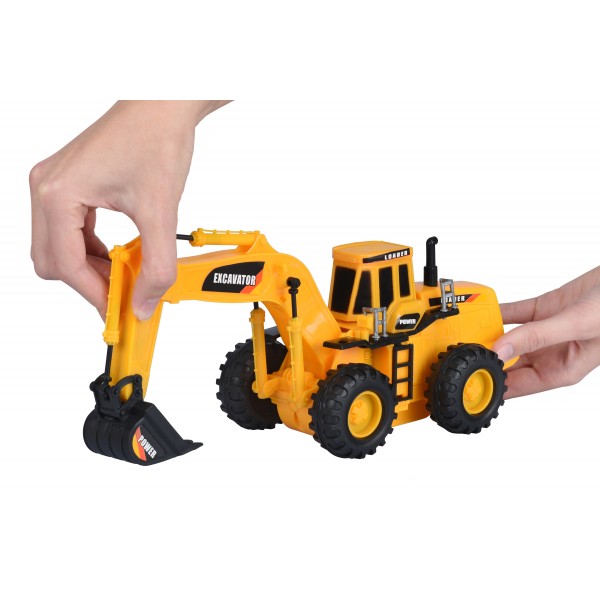 Машинка Same Toy Mod-Builder Трактор с ковшом R6007Ut