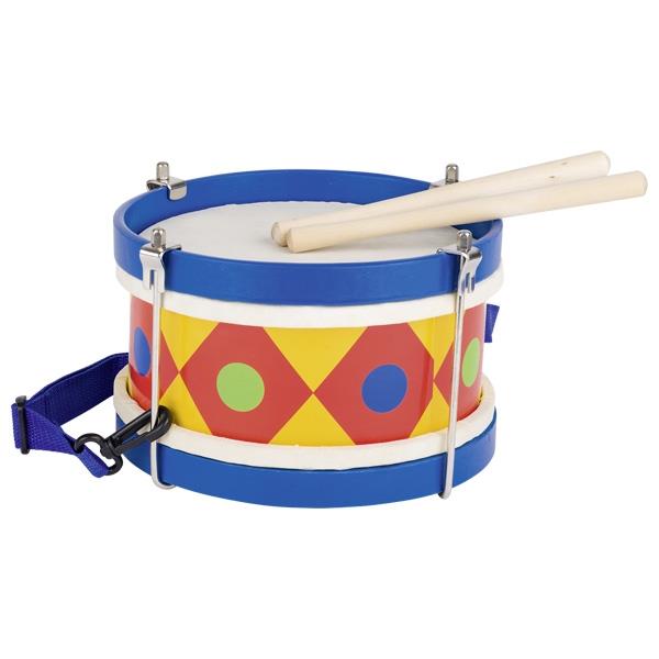 Музыкальный инструмент goki Барабан с шлейкой синий 61982G