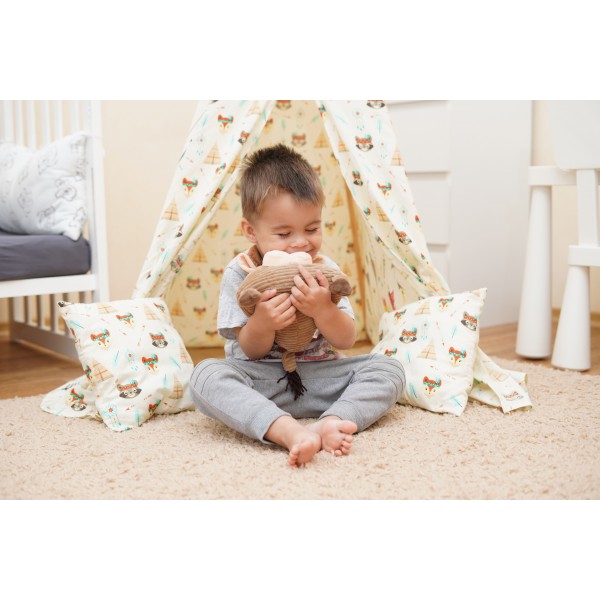 Мягкая игрушка Same Toy Корова/Бык (коричневый) 16см X1656/16A