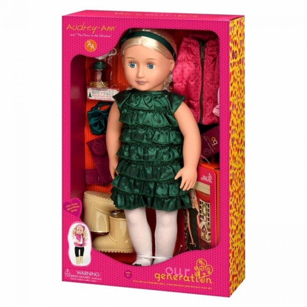 Набор Our Generation Deluxe Кукла Одри-Энн с книгой BD31013ATZ