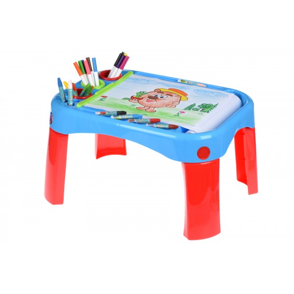 Обучающий стол Same Toy My Fun Creative table с аксесуарами 8810Ut