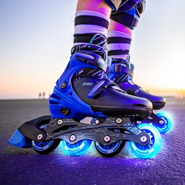 Роликовые коньки Neon Combo Skates Синий (Размер 34-38) NT10B4