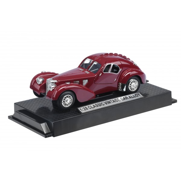 Автомобиль Same Toy Vintage Car со светом и звуком Бордовый HY62-2Ut-4
