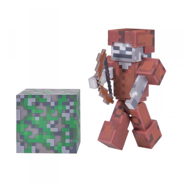 Игровая фигурка Minecraft Skeleton in Leather Armor серия 3 16487M