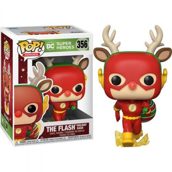 Коллекционная фигурка Funko POP! Vinyl: DC: Holiday: Rudolph Flash 50654