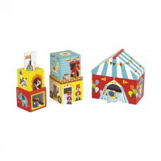 Кубики картонные Janod Цирк J02800