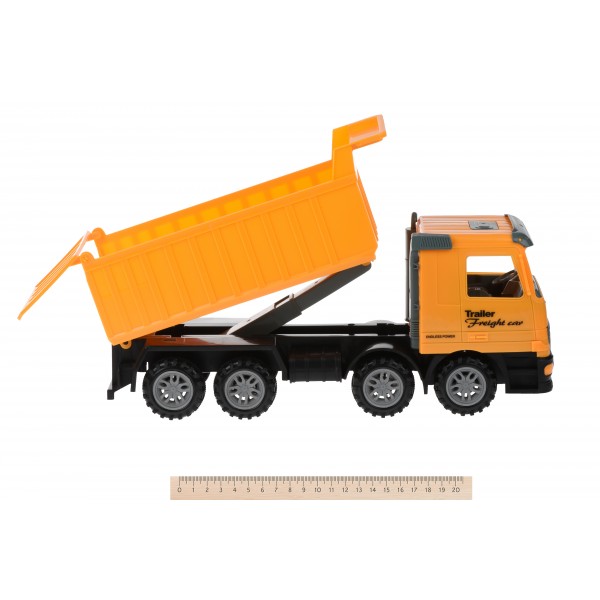 Машинка инерционная Same Toy Super Combination Самосвал желтый с бульдозером 98-89Ut-2