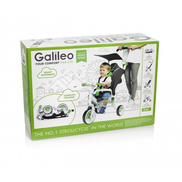 Трехколесный велосипед Galileo Strollcycle Зеленый G-1001-G