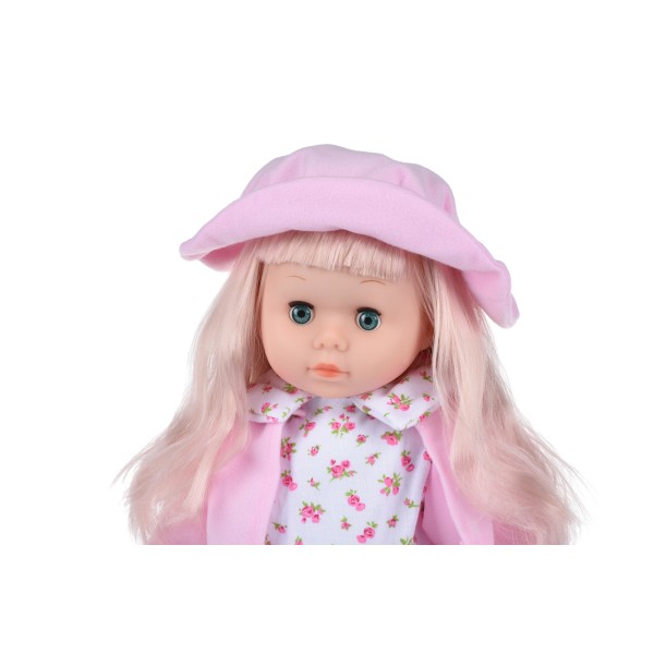 Кукла Same Toy в шляпке (розовый) 45 см 8010CUt-1