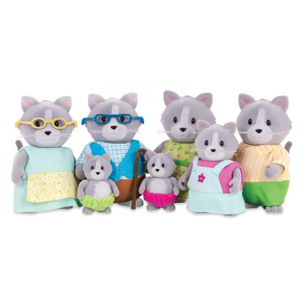 Набор фигурок Lil Woodzeez Большая Семья Котиков 7ед. WZ6530Z