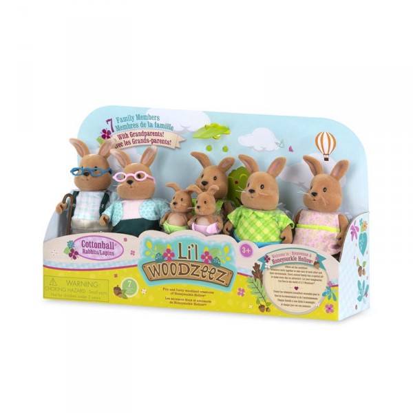 Набор фигурок Lil Woodzeez Большая Семья Кроликов 7ед. 6492D