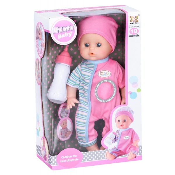 Пупс Same Toy с акссесуарами и звуком 35 см 8018BUt