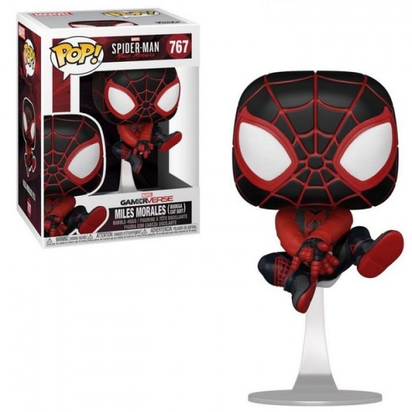 Коллекционная фигурка Funko POP! Bobble Marvel Games Miles Morales Miles Bodega Cat Suit 50152