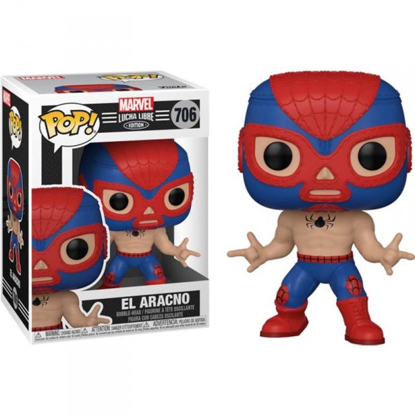 Коллекционная фигурка FunkoPOP! Bobble: Marvel: Luchadores: Spider:Man 53862