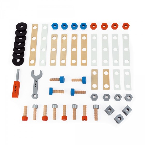 Конструктор деревянный Janod DIY 50 эл. J06480
