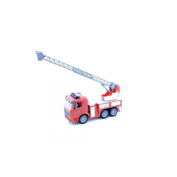 Машинка инерционная Same Toy Truck Пожарная машина с лестницей со светом и звуком 98-616AUt