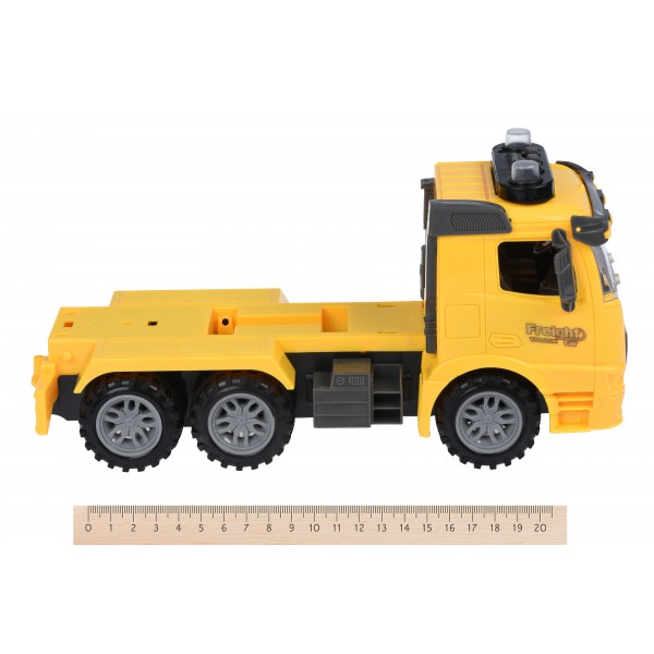 Машинка инерционная Same Toy Truck Тягач желый с трактором со светом и звуком 98-613AUt-1