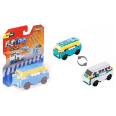 Машинка-трансформер Flip Cars 2 в 1 Автобус и Микроавтобус