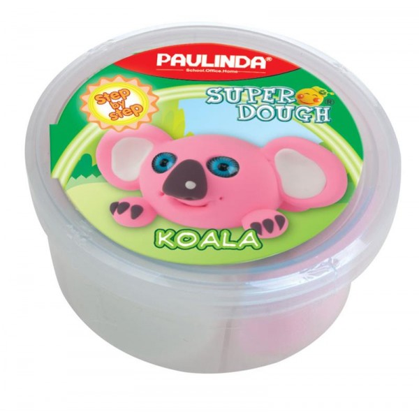 Масса для лепки Paulinda Super dough 40г Коала PL-081394-10