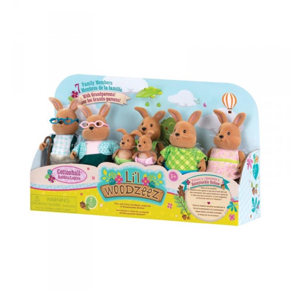 Набор фигурок Lil Woodzeez Большая Семья Кроликов 7ед. 6492Z