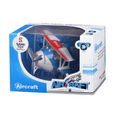 Самолет металический инерционный Same Toy Aircraft синий со светом и музыкой SY8012Ut-2