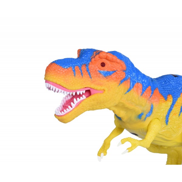 Динозавр Same Toy Dino World желтый со светом и звуком зеленый RS6133BUt