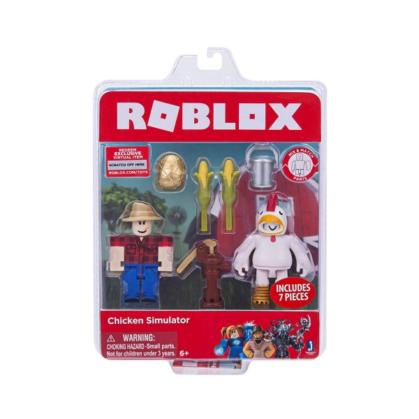 Игровая коллекционная фигурка Jazwares Roblox Game Packs Chicken Simulator 10743R